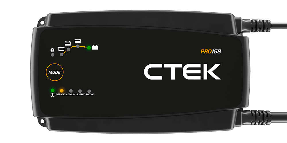 CTEK Pro 15S 15A - 20Ah to 350Ah - Action Outdoors Kiwi