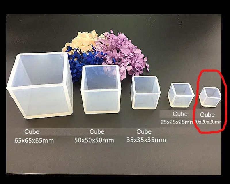 Square Resin Mould Cube Silicone Moulds Resin Casting Moulds for DIY Craft Making - 02 by Resin Art NZ