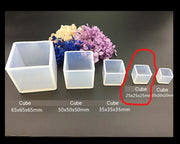 Square Resin Mould Cube Silicone Moulds Resin Casting Moulds for DIY Craft Making - 02 by Resin Art NZ