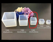 Square Resin Mould Cube Silicone Moulds Resin Casting Moulds for DIY Craft Making - 02 by Resin Art NZ