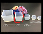 Square Resin Mould Cube Silicone Moulds Resin Casting Moulds for DIY Craft Making - 02 by Resin Art NZ