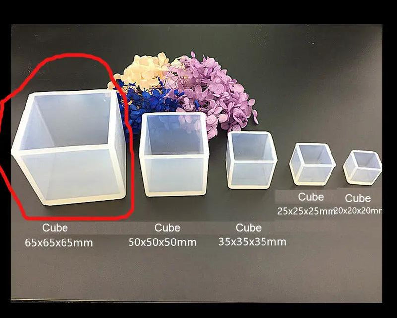 Square Resin Mould Cube Silicone Moulds Resin Casting Moulds for DIY Craft Making - 02 by Resin Art NZ