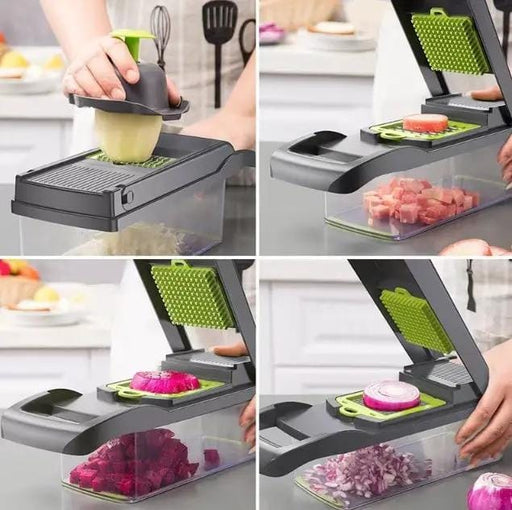 g8buynz Multifunctional Vegetable Chopper and Slicer  16 in 1 Kitchen Accessories Multifunctional Vegetable Chopper and Slicer  16 in 1 Kitchen Accessories