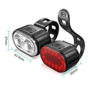 Bicycle Light Set (Front & Rear) by Habicare