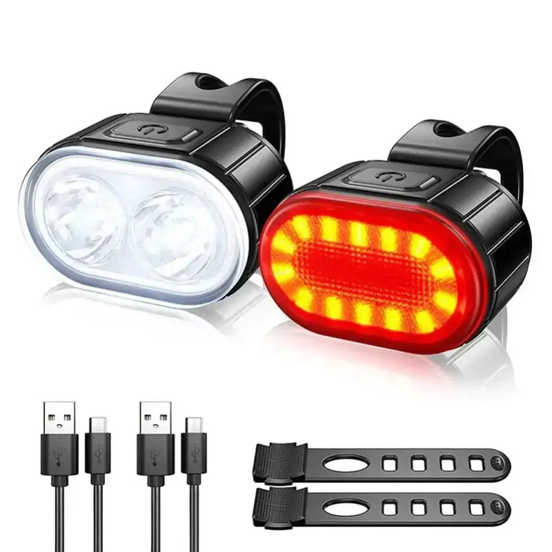 Bicycle Light Set (Front & Rear) by Habicare