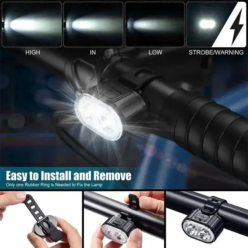 Bicycle Light Set (Front & Rear) by Habicare