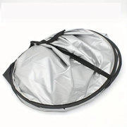 Large Silver Car Sunshade Foldable Double-Circle by dealonline.co.nz