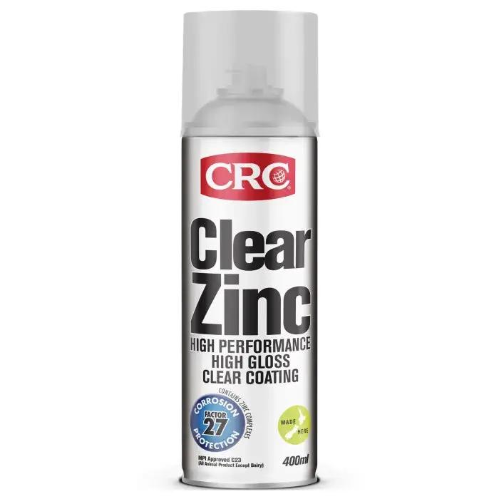 CRC Clear Zinc 400ml - Rust Prevention Zinc Spray