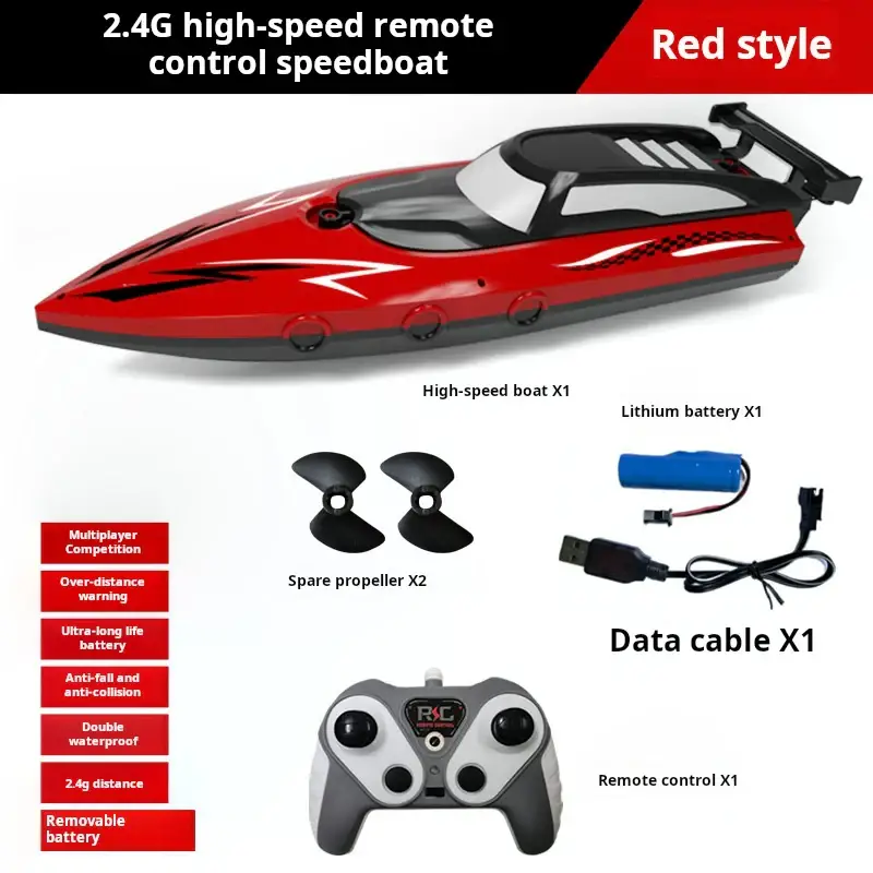 2.4G High Speed Control Electric Boat Boy Child Toy 43cm by dealonline.co.nz