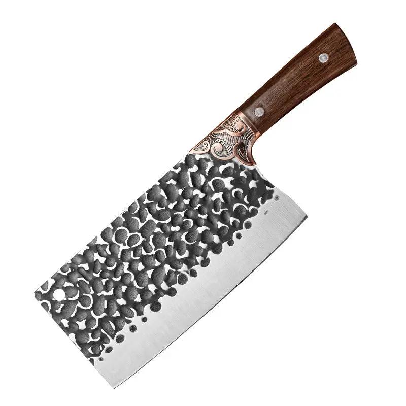Bone Cutting Knife Kitchen Knife Household Sharp Slicing Knife A33 Stripes Black by China Dropship
