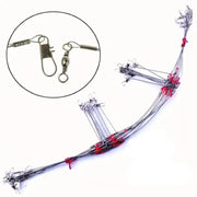 Stainless Steel Swiveled Leader Trace 2 Arms ( Pack of 10) by NZ Diver