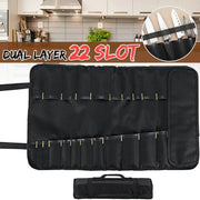 Zendrop Chef Knife Roll Bag With Large Capacity For 22 Knives Chef Knife Roll Bag 22 Pocket Large Capacity