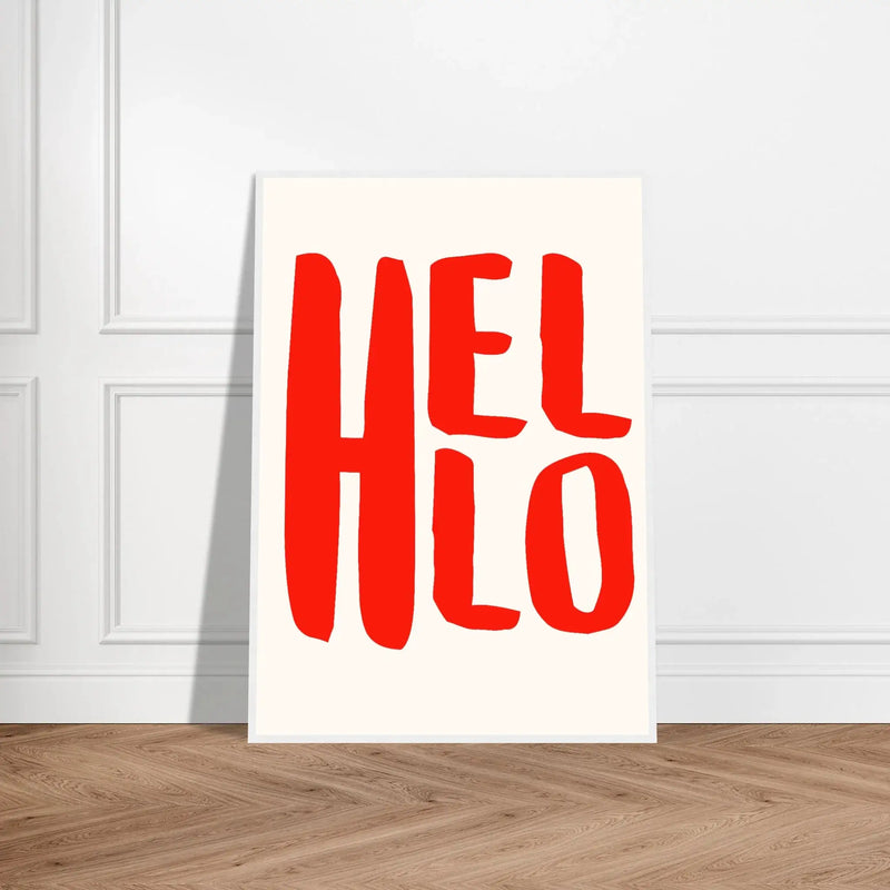 Hello by Blank Wall Print Shop