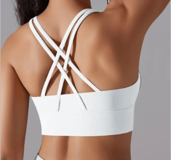 Mead's Supply & Equipment Outfitters limited Women's Activewear Criss Cross High Impact Sports Bra For Women With Supportive Back Straps Criss Cross High Impact Sports Bra for Women
