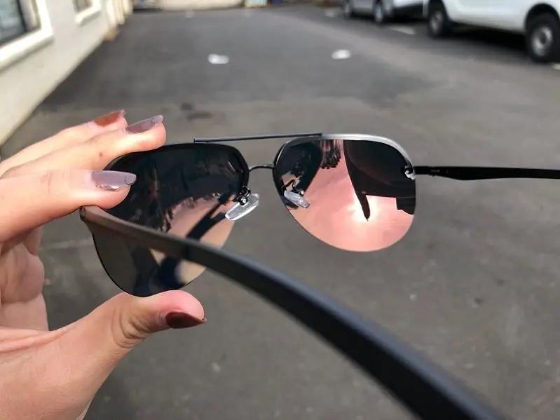 Orange - Mirror Lens HD Polarized Lens Sunglasses Anti-Blue Ray Hydrophobic by dealonline.co.nz