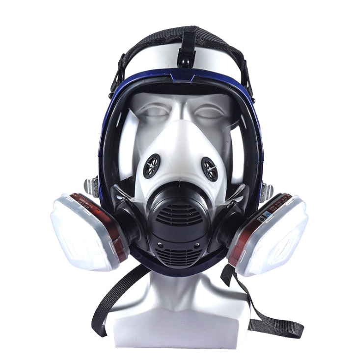 Full Face Silicone Gas Mask With Wide Field Of View And Dustproof Respirator