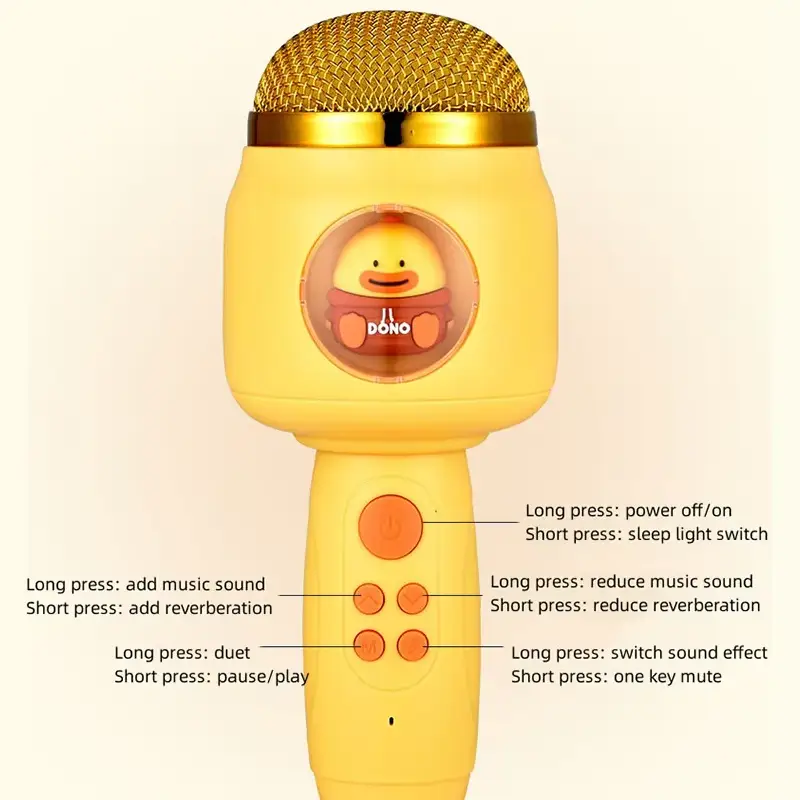 Microphone Wireless Bluetooth Singing Rechargeable Karaoke by dealonline.co.nz