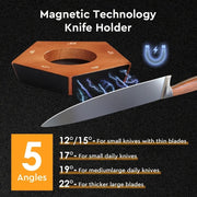 Rolling Knife Sharpener Kit 5 Magnetic Angles 12 Degrees, 15 Degrees, 17 Degrees, 19 Degrees, 22 Degrees. Professional Rolling Knife Sharpening Tool Perfect For Kitchen, Chef, Pocket & Serrated Knives by China Dropship