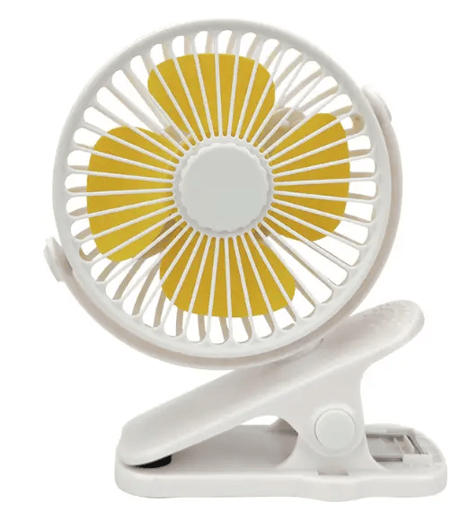 USB Mini Clip Fan Silent Rechargeable For Dorm Rooms by Action Outdoors Limited