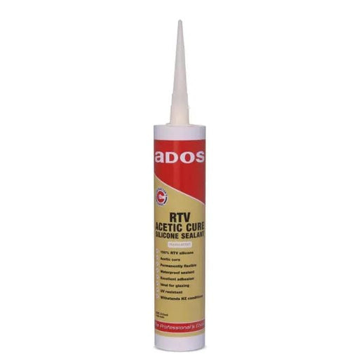CRC Sealants & Fillers Wholesale ADOS RTV Acetic Cure Silicone 310ml (Pack of 6) ADOS RTV Acetic Cure Silicone 310ml - Wholesale | Action Outdoors
