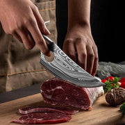 Damascus Stainless Steel Bone Knife For Kitchen Bone cutting knife by China Dropship