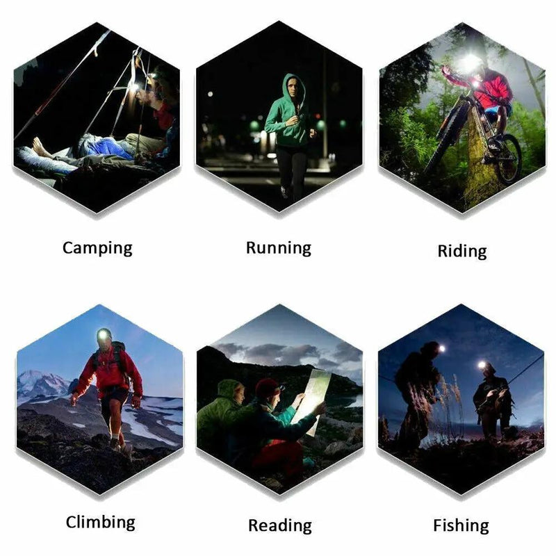 Super Bright Rechargeable Head Light LED Tactical Headlamp Zoomable--2xChar--2xBatt by China Dropship