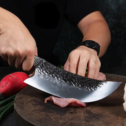 Double Steel Head And Wooden Handle Bone Cutting Knife Kitchen Supplies Knife leather case by China Dropship