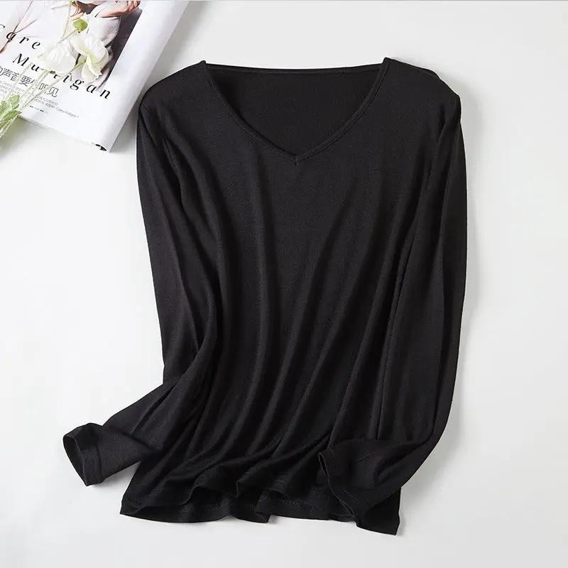 Women's V-Neck Merino Wool Thermal Base Layer - Slim Fit Long Sleeve | Winter Layering by Mead's Supply & Equipment Outfitters limited