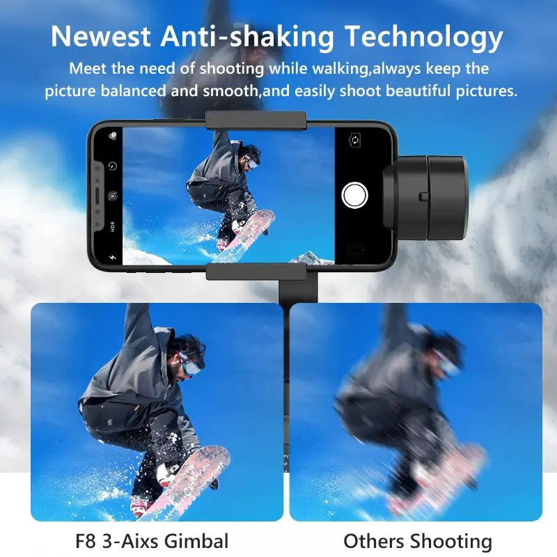 Action Outdoors Limited F8 Handheld 3-Axis Gimbal Stabilizer for Smartphones F8 Handheld 3-Axis Gimbal Stabilizer for Smartphones