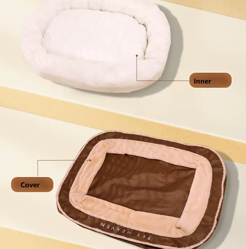 120CM High bolster comfort Pet Dog Bed Thick Warm by dealonline.co.nz