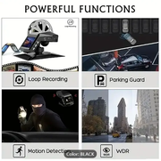 1296P Full HD 170° Wide Angle Dash Cam by salelink.co.nz
