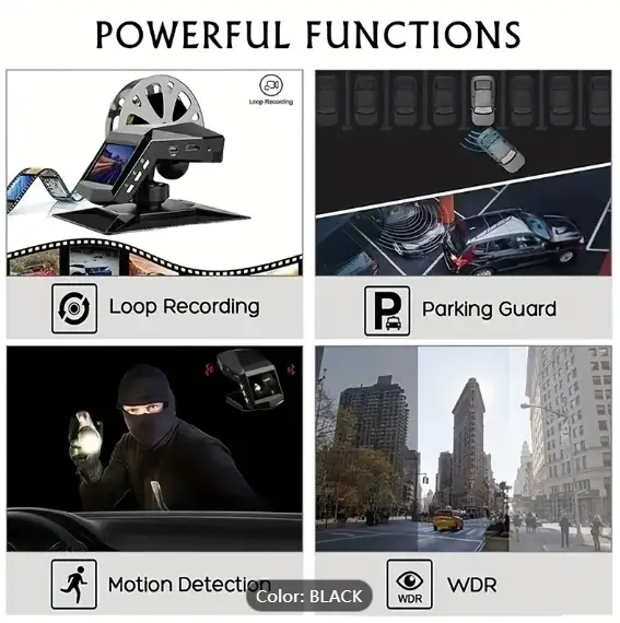 1296P Full HD 170° Wide Angle Dash Cam by salelink.co.nz