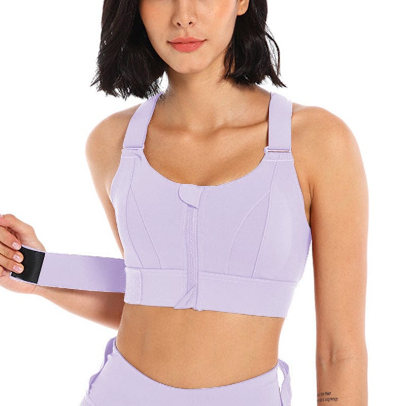 Mead's Supply & Equipment Outfitters limited Women's Activewear Plus Size High Impact Front Zip Sports Bra For Women Polyester Plus Size High Impact Front Zip Sports Bra Polyester