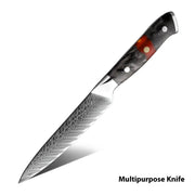 67 Layers Damascus Steel Kitchen Knife Kit 127F Boning Knife by China Dropship