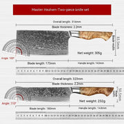 KD 67 Layer Damascus Knife Set - Nakiri Knife 2PCS by China Dropship