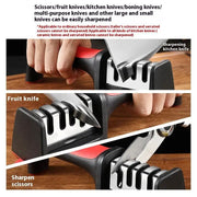 Multi-functional Creative Three-segment Four-part Form Fast Fabulous Sharpening Product 01 Black And Red Four by China Dropship