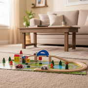 40pc Wooden Rail Overpass Set by dealonline.co.nz
