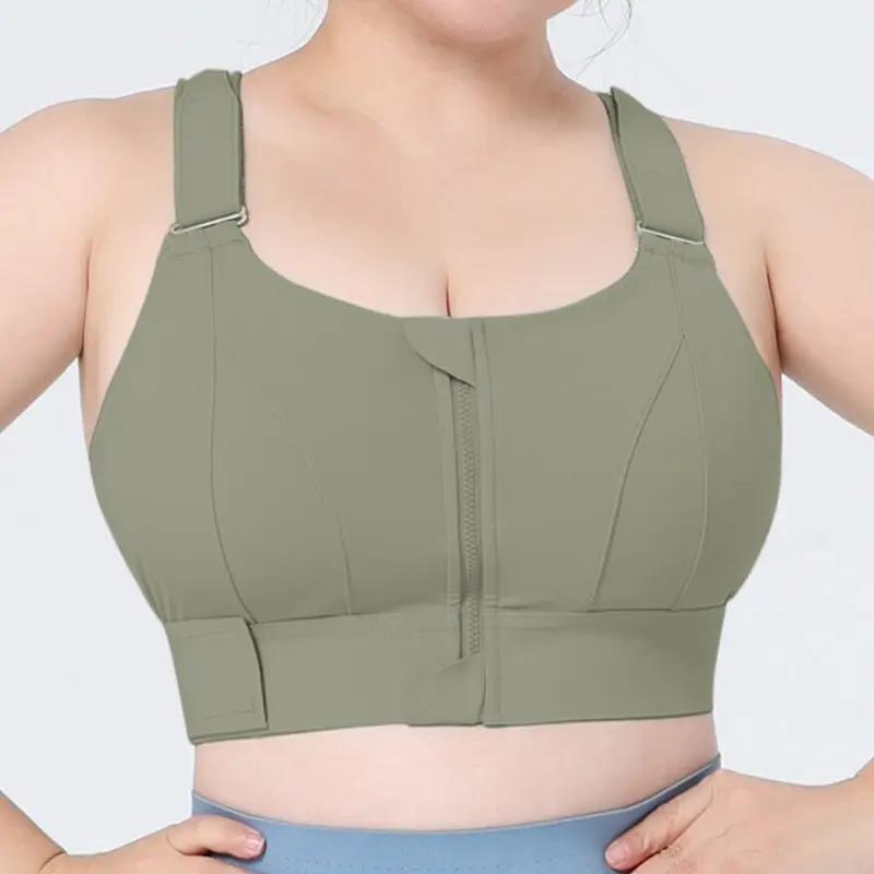 Mead's Supply & Equipment Outfitters limited Sports Bras High-Impact Women's Sports Bra with Front Zipper High-Impact Women's Sports Bra with Front Zipper