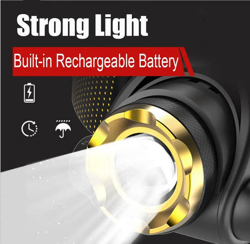 3Modes LED Headlamp Camping Headlight Head Torch USB Rechargeable Headlight Lamp by China Dropship