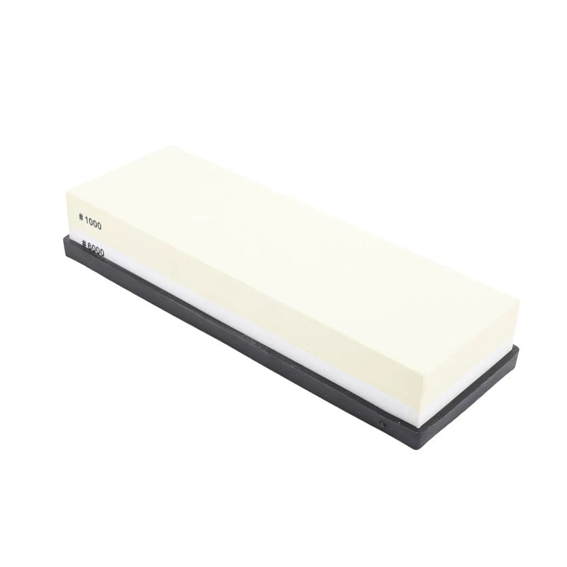 Sharpening Stone Light Yellow White Dual Sided 10 0 0 6000 Grit Wet Stone With Anti Slip Base For Kitchen Woodworking by China Dropship