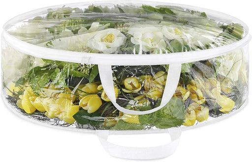 Clear Christmas Wreath Storage Bag 76X20cm by salelink.co.nz