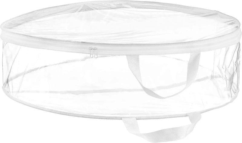 Clear Christmas Wreath Storage Bag 76X20cm by salelink.co.nz