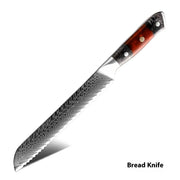 67 Layers Damascus Steel Kitchen Knife Kit 127C Kitchen Knife by China Dropship