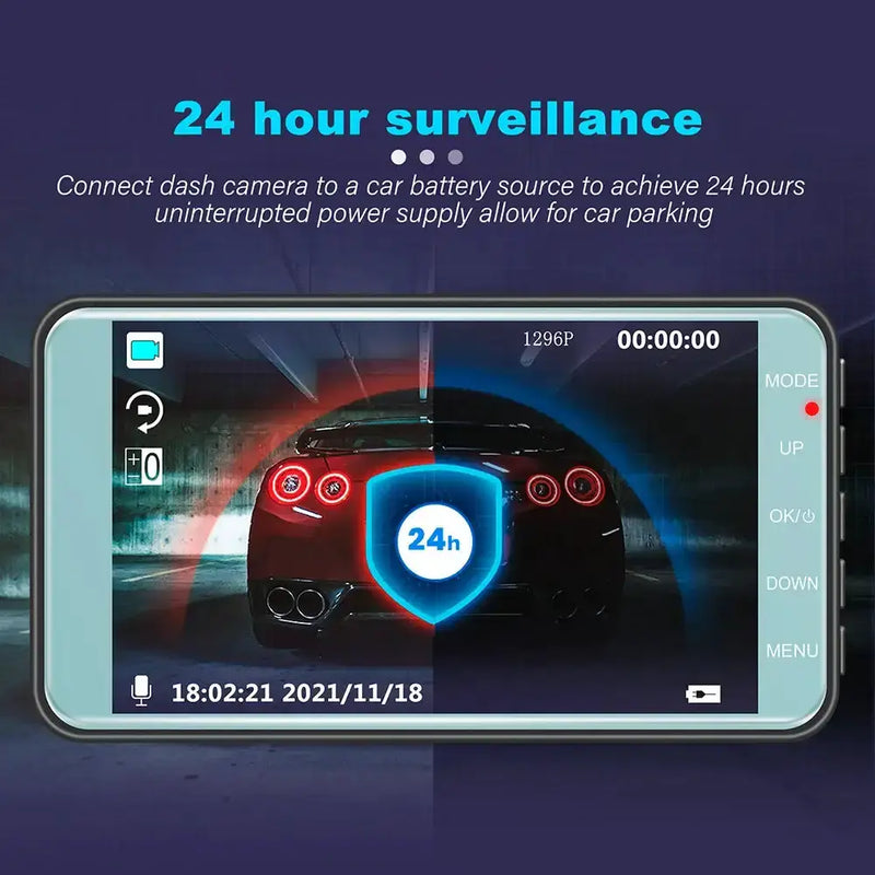 Dash Cam (Full HD - Front & Rear) by Habicare