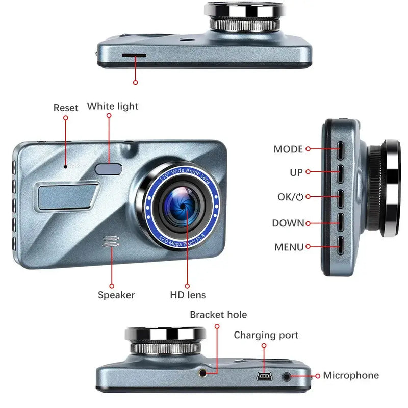 Dash Cam (Full HD - Front & Rear) by Habicare
