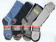 12 Pairs Thermal Socks Work Socks Cushioned Mixed Colour & Pattern by dealonline.co.nz