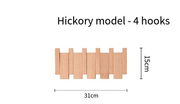 Simplicity Piano Key Wall Coat Rack Three Hook Wood Decor by Action Outdoors Limited