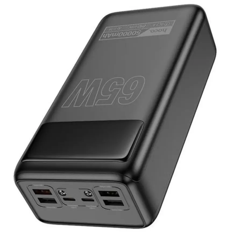 65W PD+QC Power Bank with LED % Display & Torch Light (50000mAh) – DB81A by techplus
