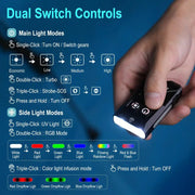 BORUIT EV15 Mini Light Rechargeable Torch EDC Work Lamp Keychain LED Flashlight by China Dropship