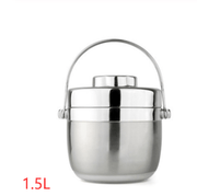 Mead's Supply & Equipment Outfitters limited Camp Cookware & Food Storage Stainless Steel Insulated Lunch Box — 2-Tier Hiking Bento | Hot & Cold | 1.2L & 1.5L Stainless Steel Insulated Lunch Box — 2-Tier Hiking Bento | Hot & Cold | 1.2L & 1.5L